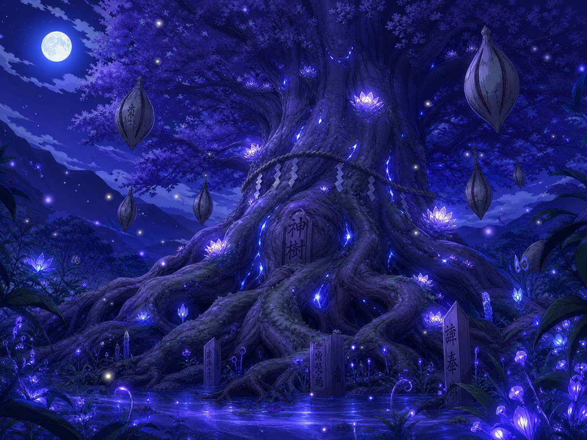 芒果视频视频-千年古树夜间生态视频记录